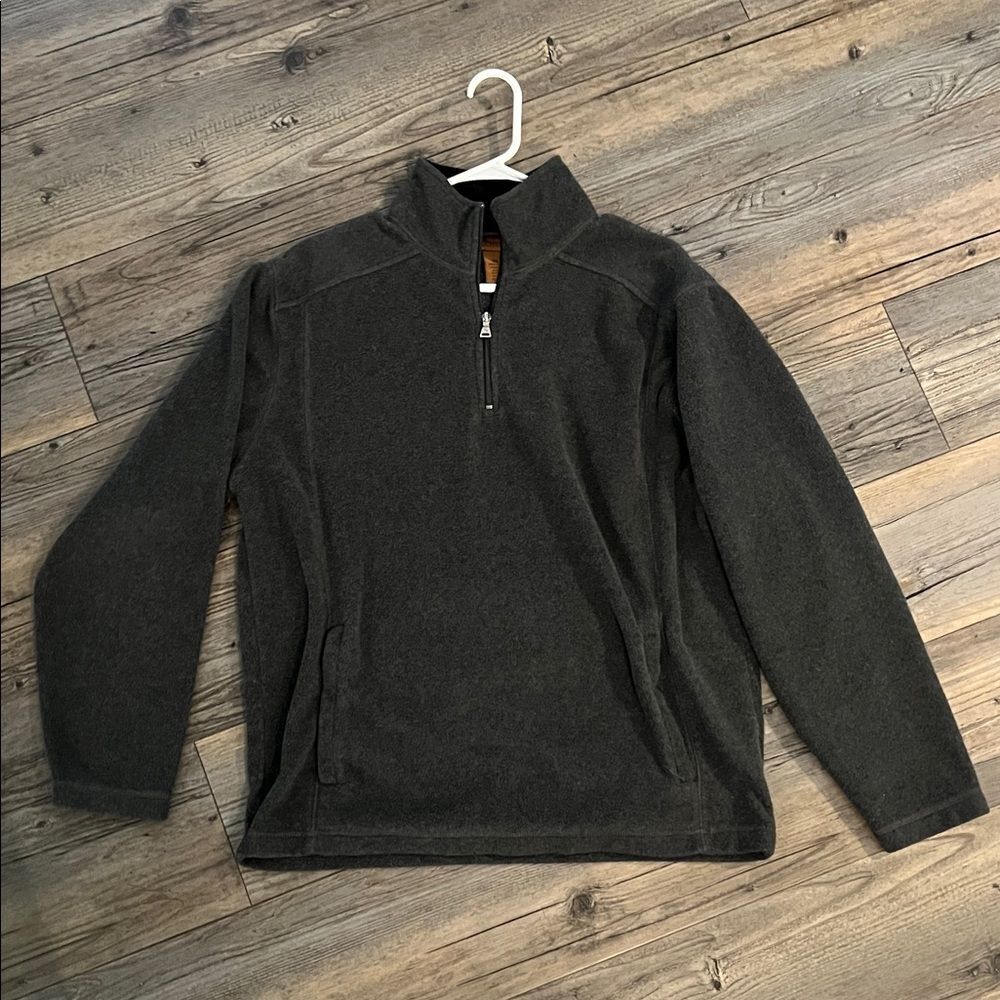 St. John's Bay Charcoal Quarter-Zip Pullover